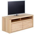 LOWBOARD  in 134,4/56,8/50 cm  - Alteiche/Grau, KONVENTIONELL, Holz/Holzwerkstoff (134,4/56,8/50cm) - Voleo