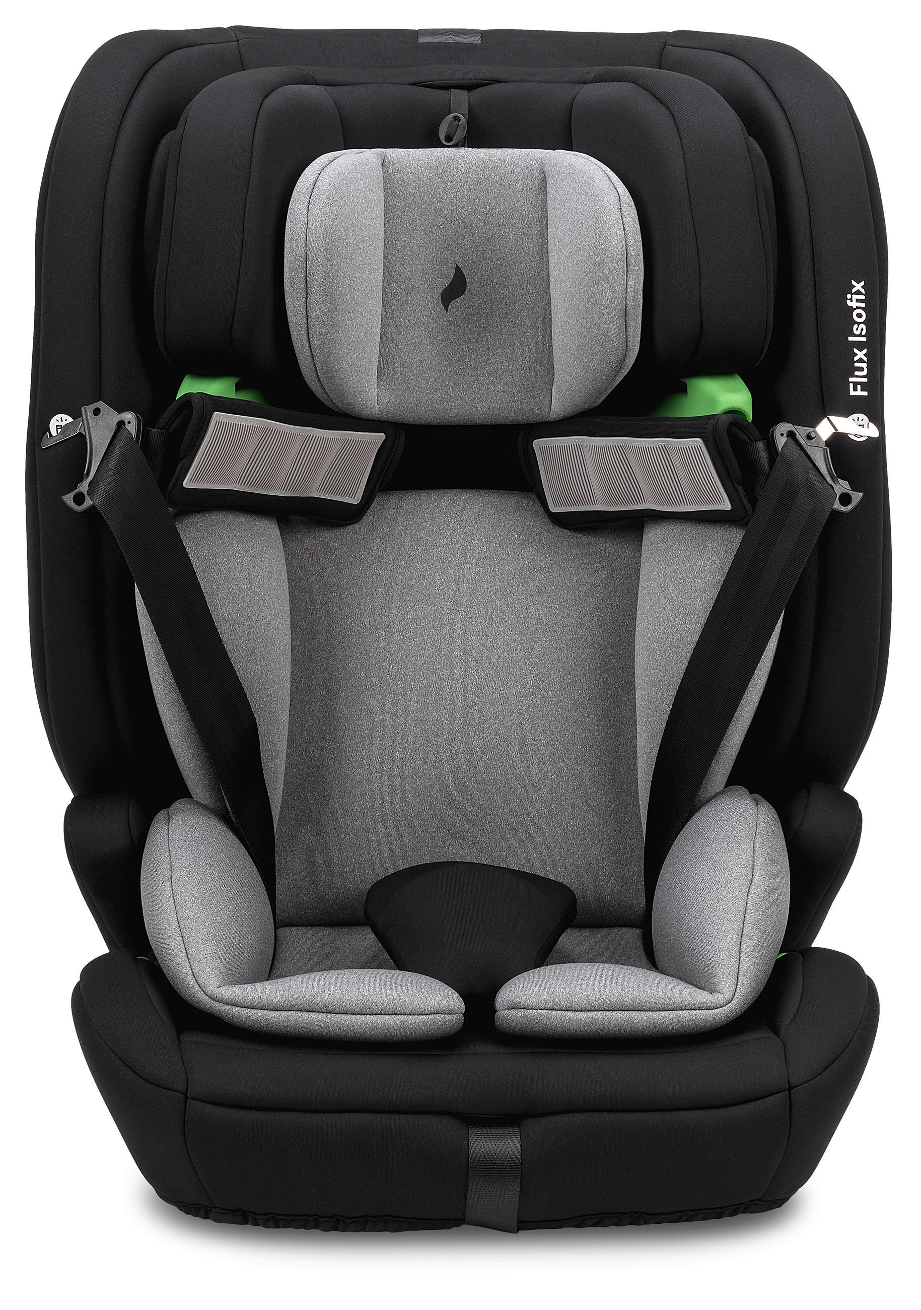 KINDERAUTOSITZ FLUX ISOFIX ECE R 129 i-SIZE  - Schwarz/Grau, Basics, Kunststoff/Textil (44/61.5/47cm) - Osann