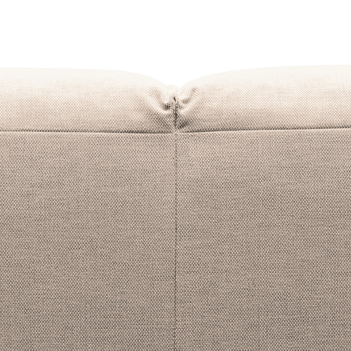 ECKSOFA Beige Webstoff  - Beige/Schwarz, Design, Kunststoff/Textil (290/171cm) - home24