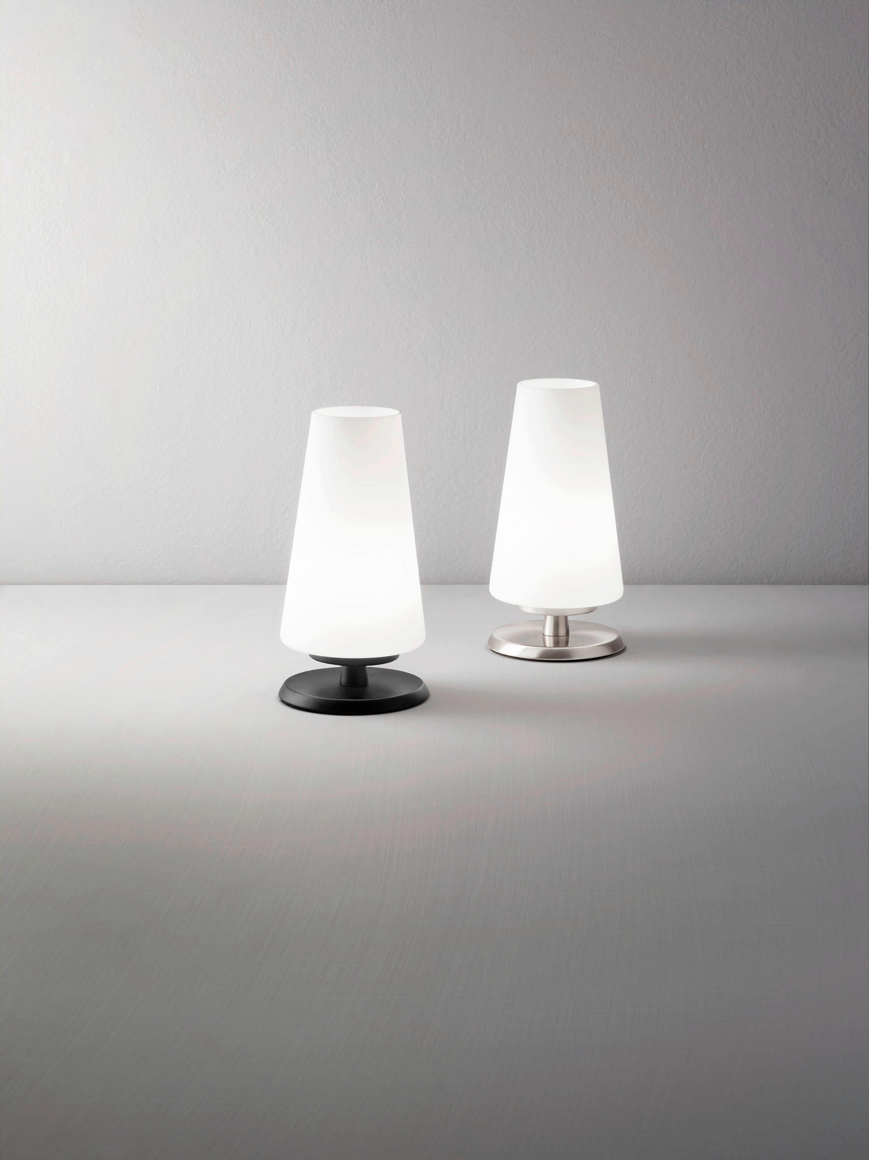 Thumbnail - Fabas Luce Led-Tischleuchte Milady, Weiß, Glas, 19 cm, ISO 9001, Touch (on/off), LED-Leuchtmittel austauschbar, Lampen &...