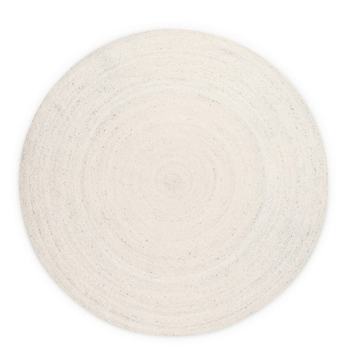 JUTETEPPICH 100 cm Jute Braided Weiß rund  - Weiß, Basics, Textil (100cm) - Hanse Home