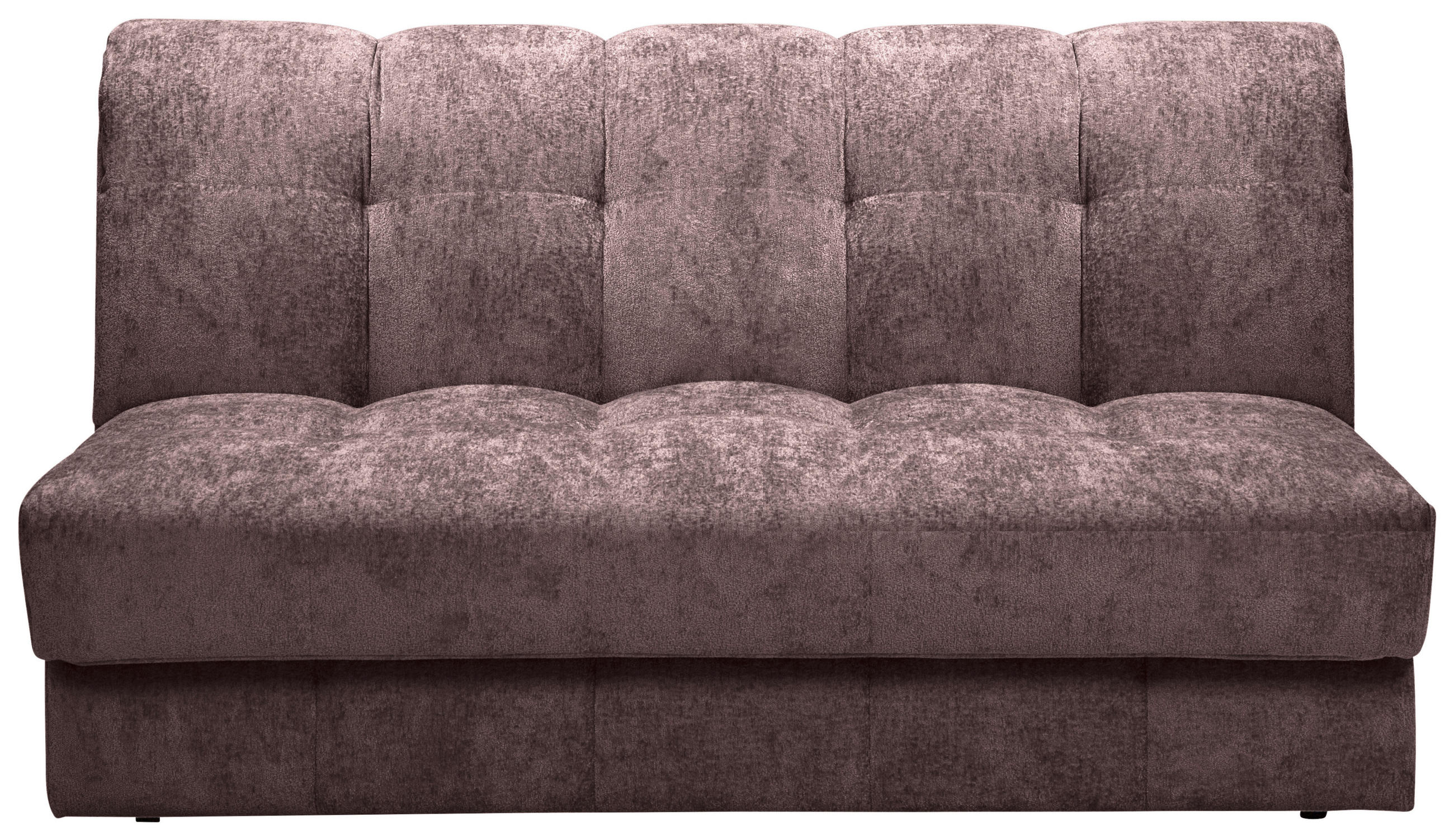 SCHLAFSOFA in Textil Altrosa  - Schwarz/Altrosa, Konventionell, Kunststoff/Textil (166/93/106cm) - home24