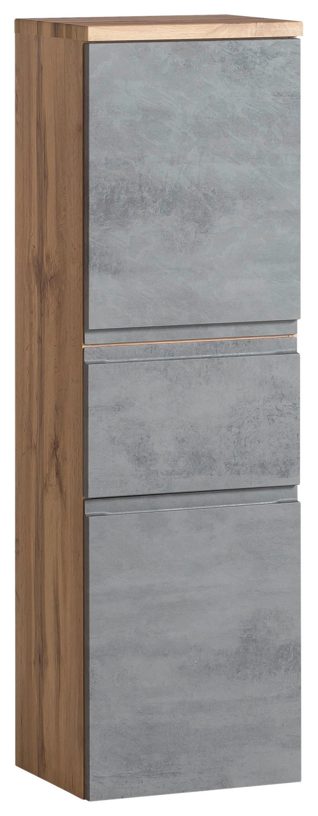 MIDISCHRANK 40/130/35 cm - Eiche Wotan/Hellgrau, MODERN, Holzwerkstoff (40/130/35cm) - Held