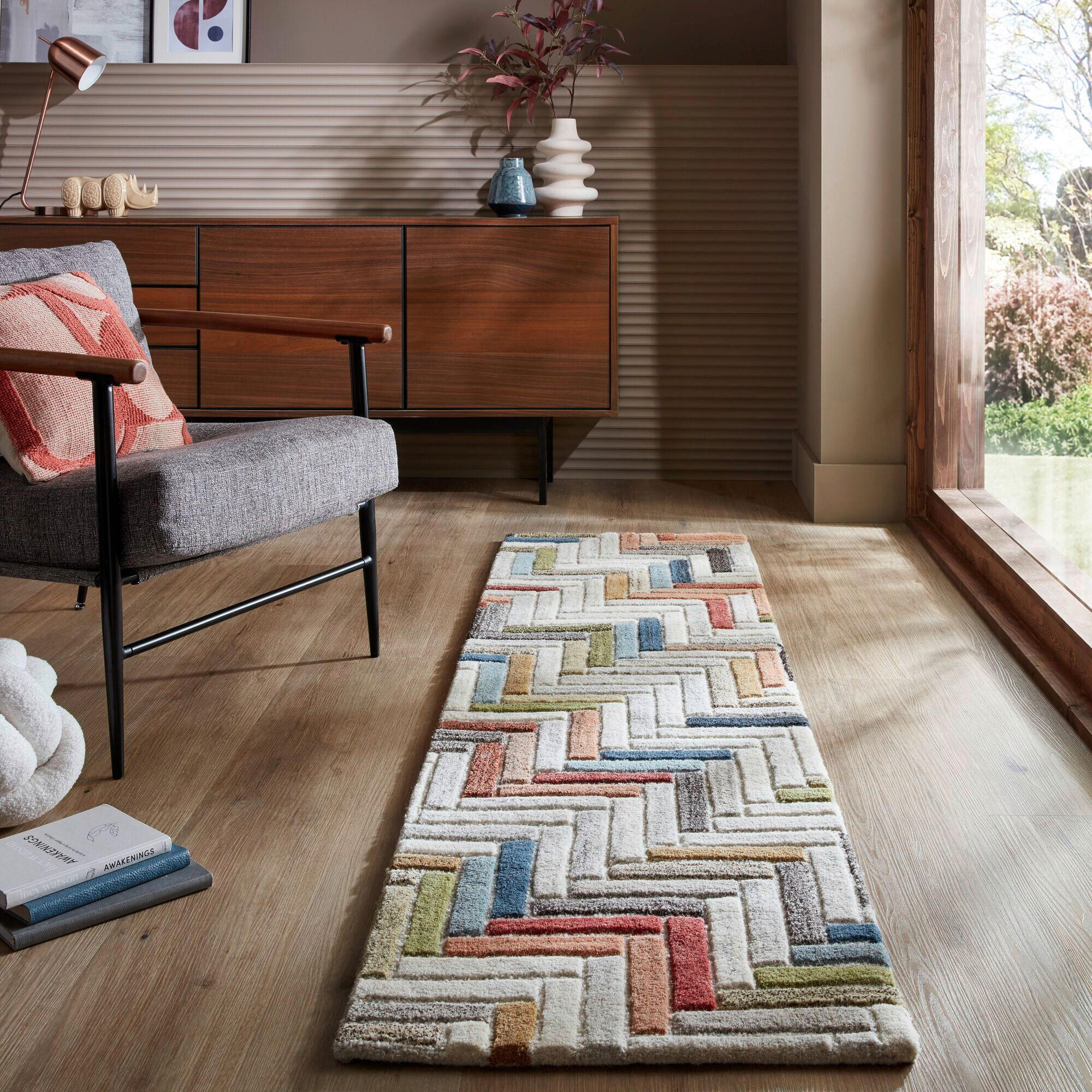 HANDWEBTEPPICH 60/230 cm RUSSO Multicolor  - Multicolor, KONVENTIONELL, Textil (60/230cm)