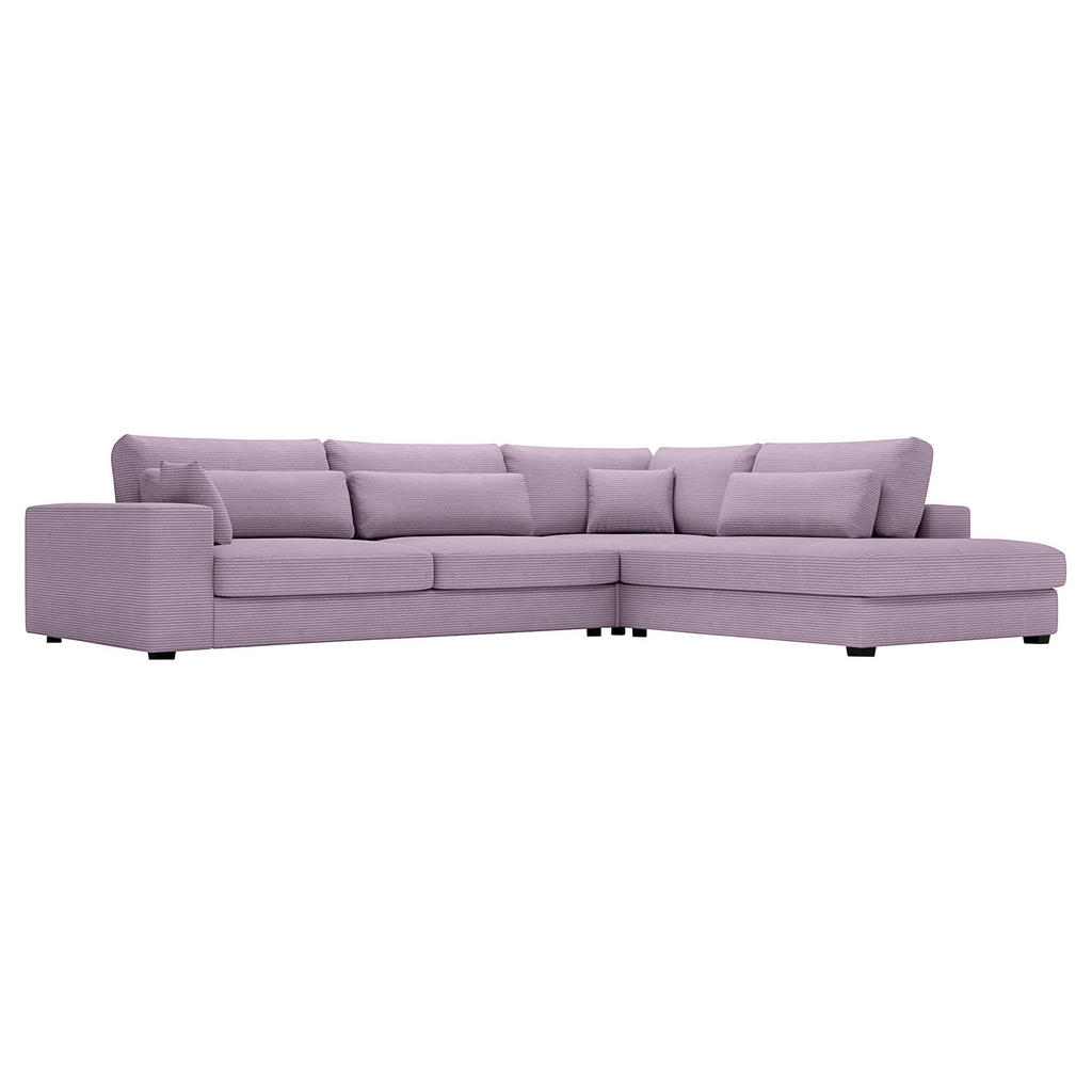 Thumbnail - Carryhome Ecksofa, Violett, Textil, 4-5-Sitzer, Füllung: Schaumstoff, Ottomane rechts, L-Form, 314x250 cm, Stoffauswahl,...
