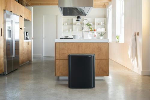 ODPADKOVÝ KOŠ  2 x 30 l - černá, Design, kov/plast (54.5/65.6/31.2cm) - Brabantia
