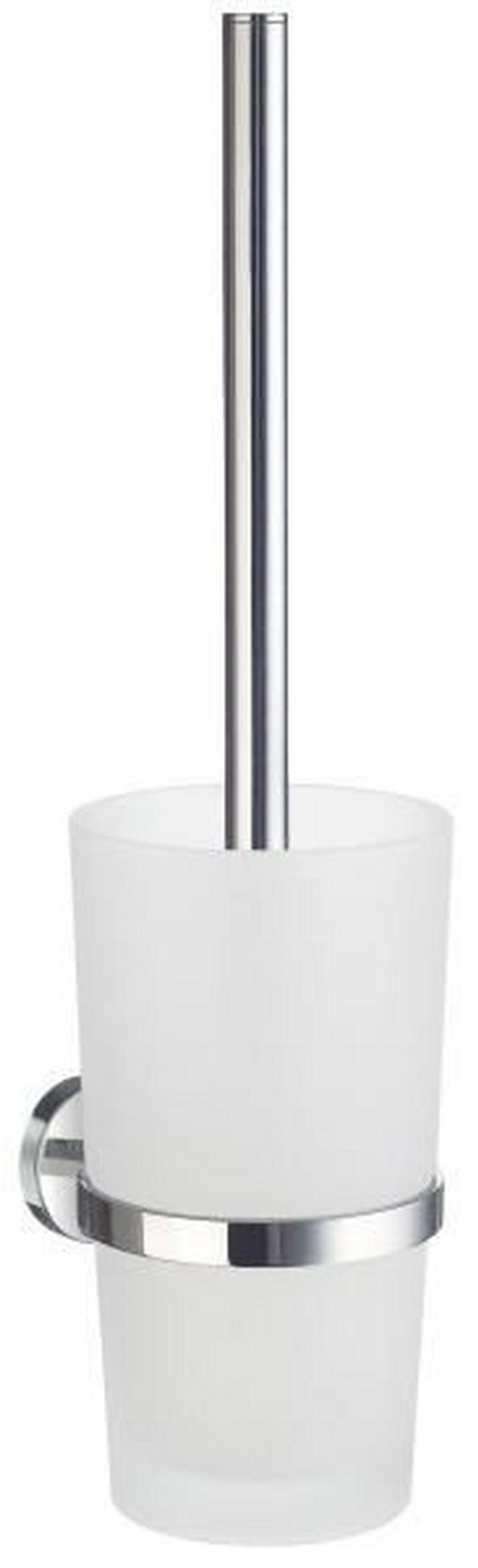WC-BÜRSTENGARNITUR in Metall  Kunststoff   - Chromfarben, Basics, Glas/Kunststoff (11,9/38cm)
