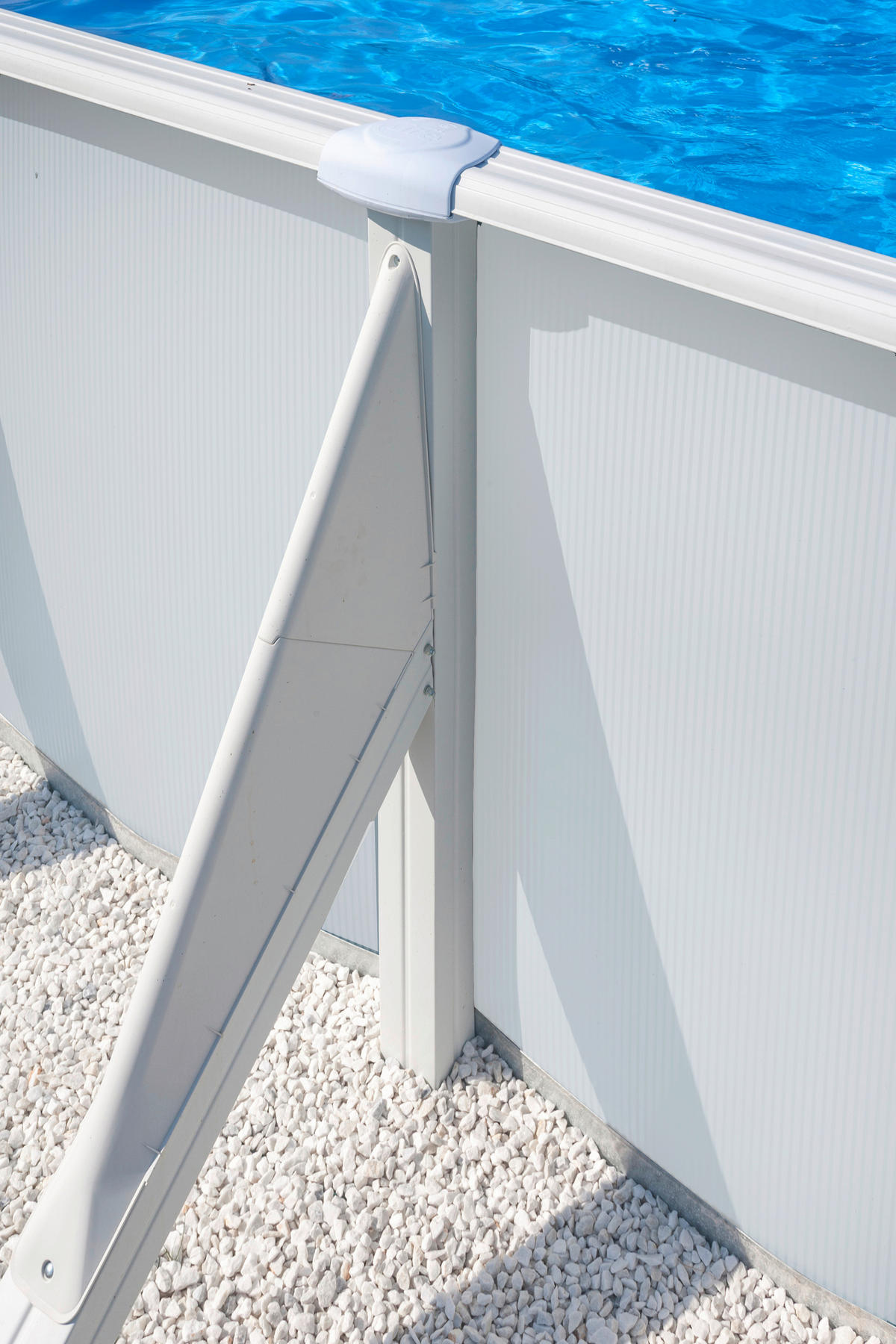 POOL-SET 2024 610/375/120 cm  - Weiß, KONVENTIONELL, Metall (610/375/120cm) - Gre