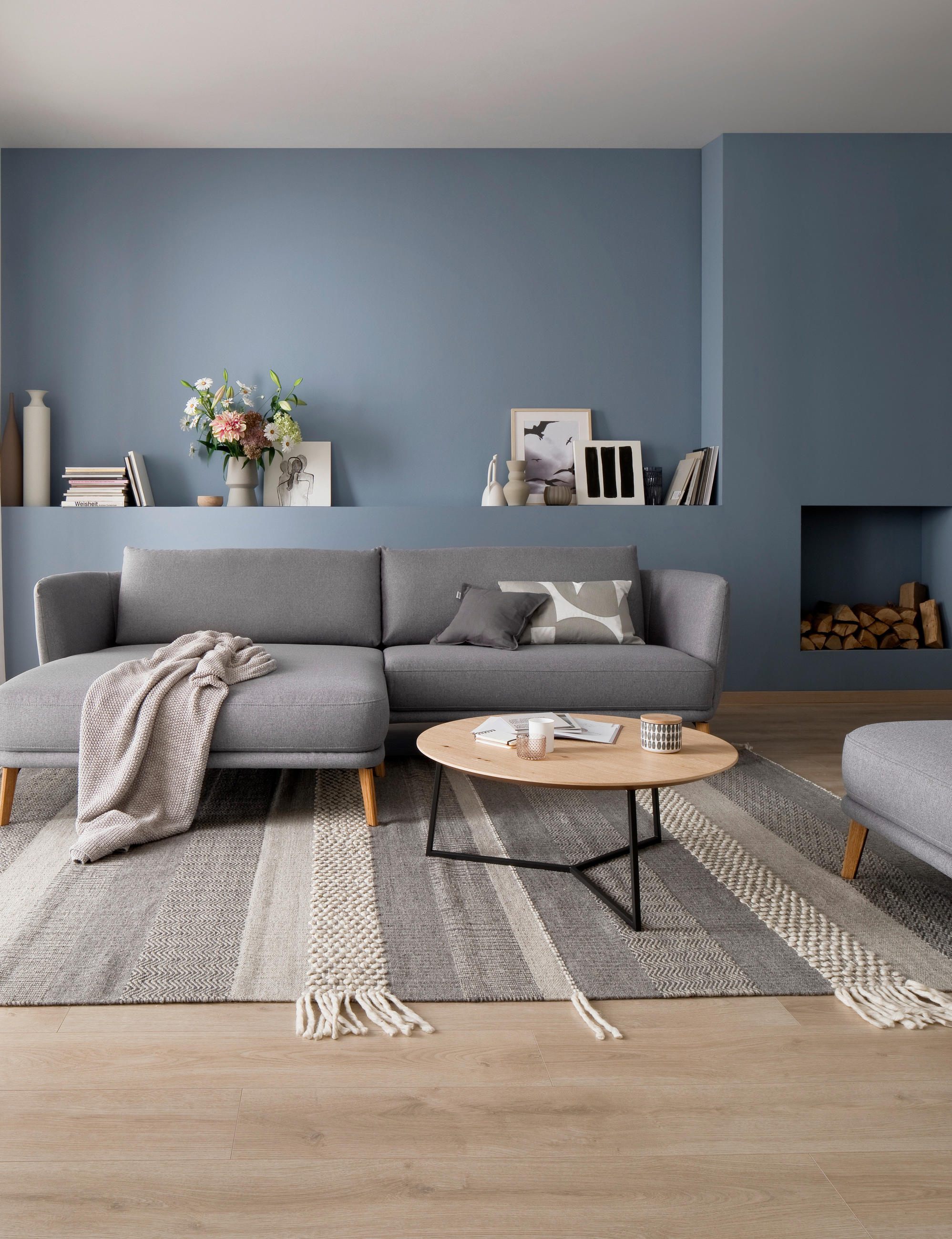 HANDWEBTEPPICH 170/240 cm Botana Grau, Beige  - Beige/Grau, KONVENTIONELL, Textil (170/240cm) - Schöner Wohnen