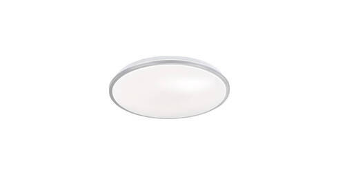 LED-DECKENLEUCHTE - Silberfarben/Weiß, Design, Glas (40cm) - Fischer & Honsel