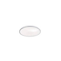 LED-DECKENLEUCHTE - Silberfarben/Weiß, Design, Glas (40cm) - Fischer & Honsel