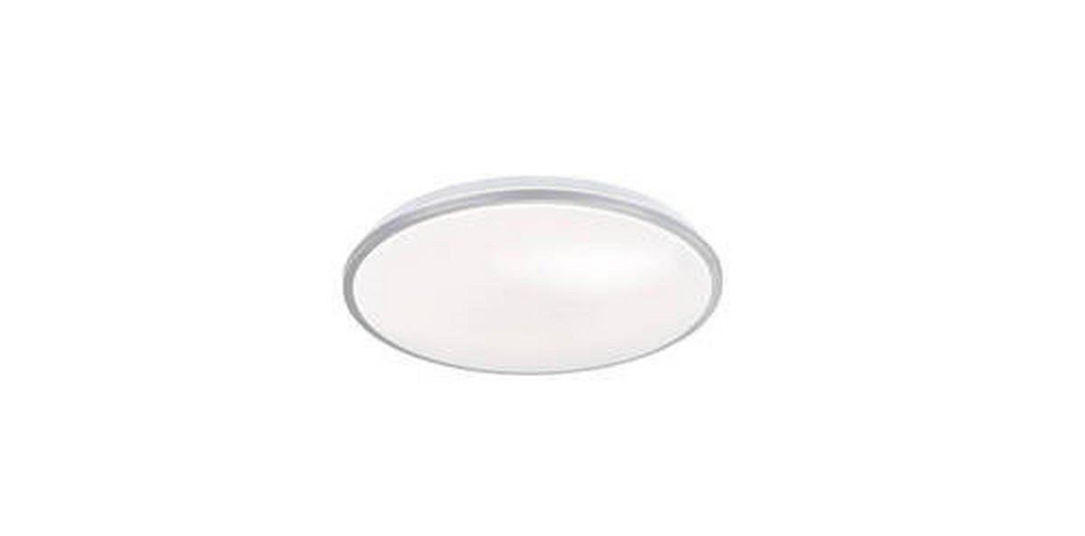 LED-DECKENLEUCHTE - Silberfarben/Weiß, Design, Glas (40cm) - Fischer & Honsel