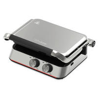 SANDWICHTOASTER - Silberfarben, Basics, Metall (28,5/16,5/34cm) - Trisa Electronics