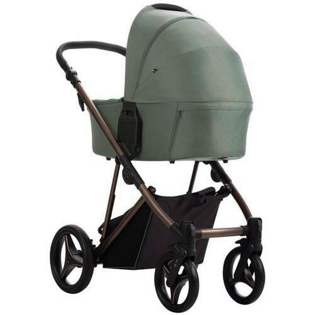 KOLICA ZA SPAVANJE   - boje kadulje/mokka, Basics, metal/tekstil (99/61/121cm) - BEBETTO