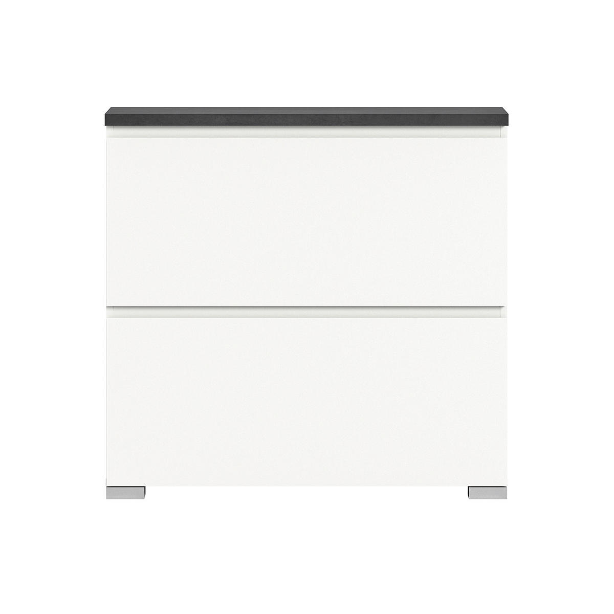 SCHUHKIPPER - Silberfarben/Weiß, MODERN (95/91/18cm)