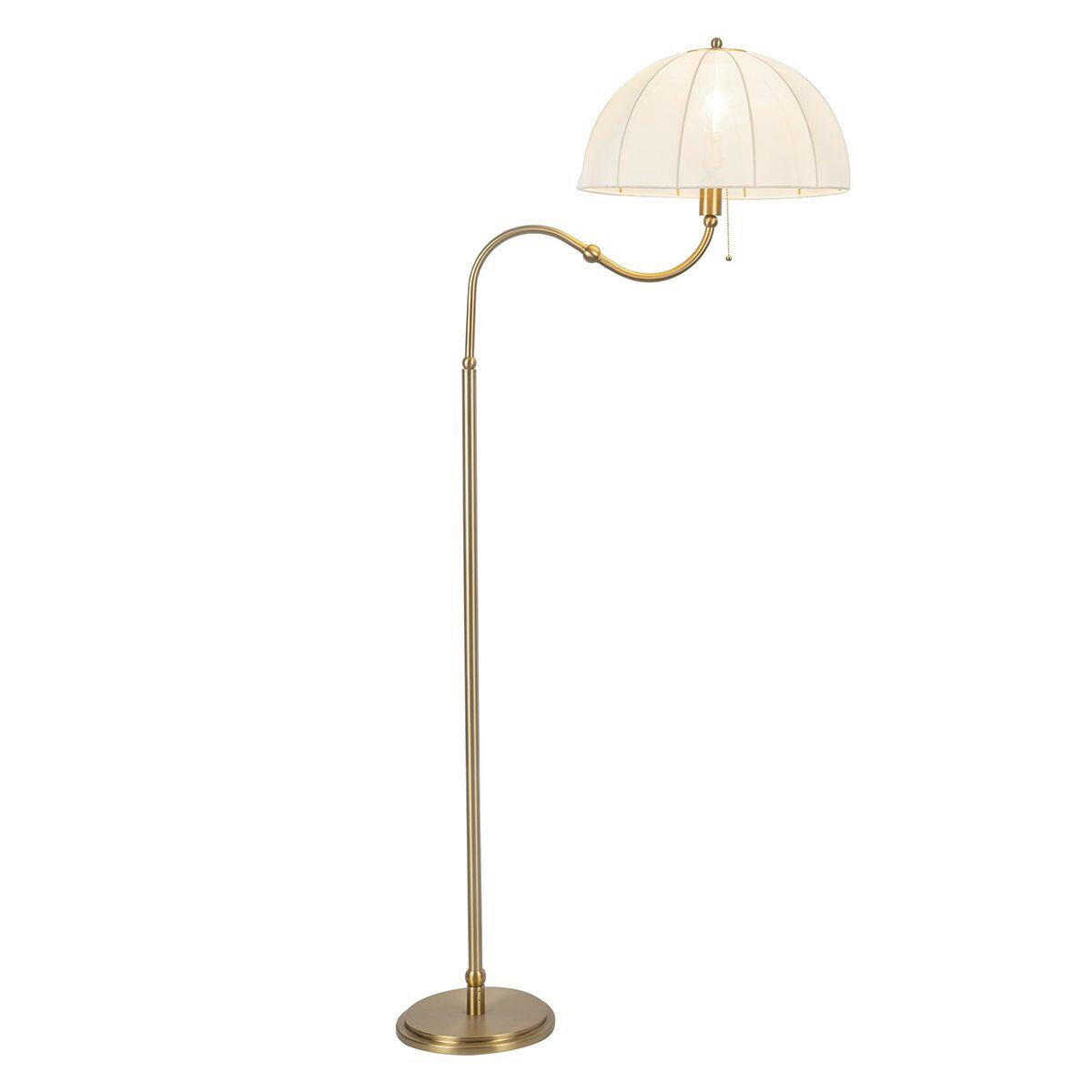 STEHLEUCHTE Alora Mood 45,7/172,7 cm  - Goldfarben/Creme, Design, Textil/Metall (45,7/172,7cm) - Elstead Lighting