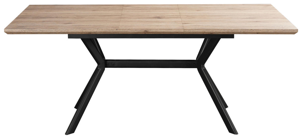STOL ZA BLAGOVAONICU  prirodne boje, crna  metal, drvni materijal      - prirodne boje/crna, Moderno, drvni materijal/metal (140/90/76cm) - MID.YOU