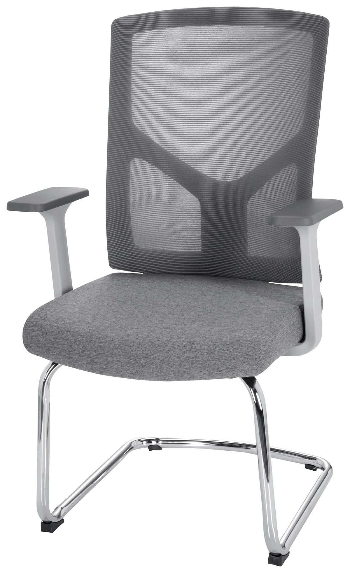 KONFERENČNÍ ŽIDLE - šedá, Moderní, kov/textil (62/106/66cm) - MID.YOU