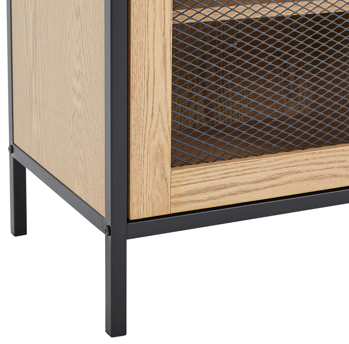 REGAL Naturfarben, Schwarz  - Schwarz/Naturfarben, MODERN, Holzwerkstoff/Metall (90/180/33.5cm) - PBJ