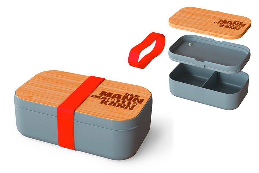 BROTDOSE - Grau, Basics, Holz/Kunststoff (19.7/7.3/12cm)