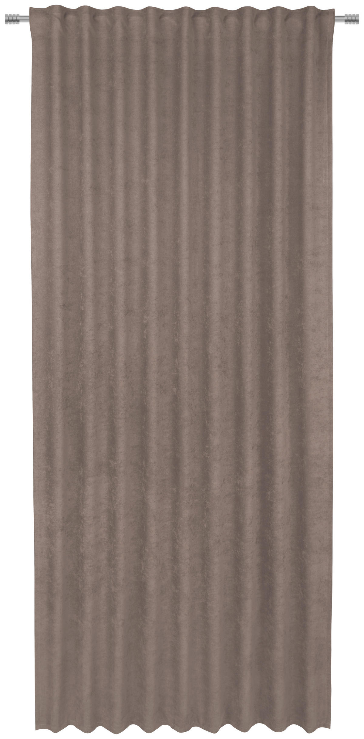 FERTIGVORHANG blickdicht  - Taupe, Konventionell, Textil (140/245cm) - Esposa