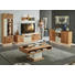 WOHNWAND Asteiche furniert Champagner, Eichefarben - Champagner/Eichefarben, KONVENTIONELL, Glas/Holz (271/200/55cm) - Voleo