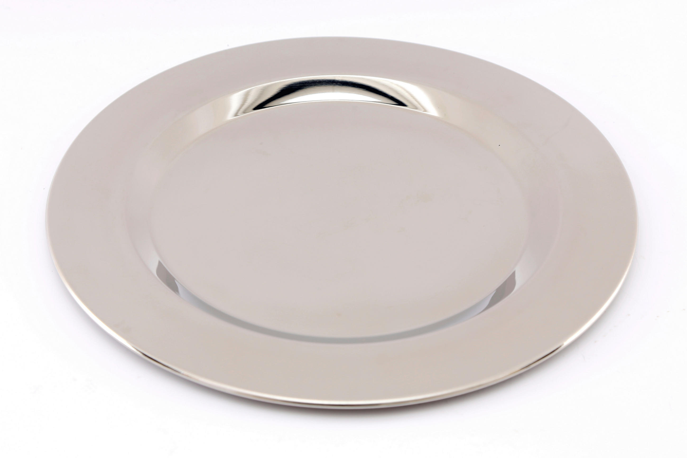 DEKORAČNÝ TANIER - strieborná, Basics, kov (33cm)