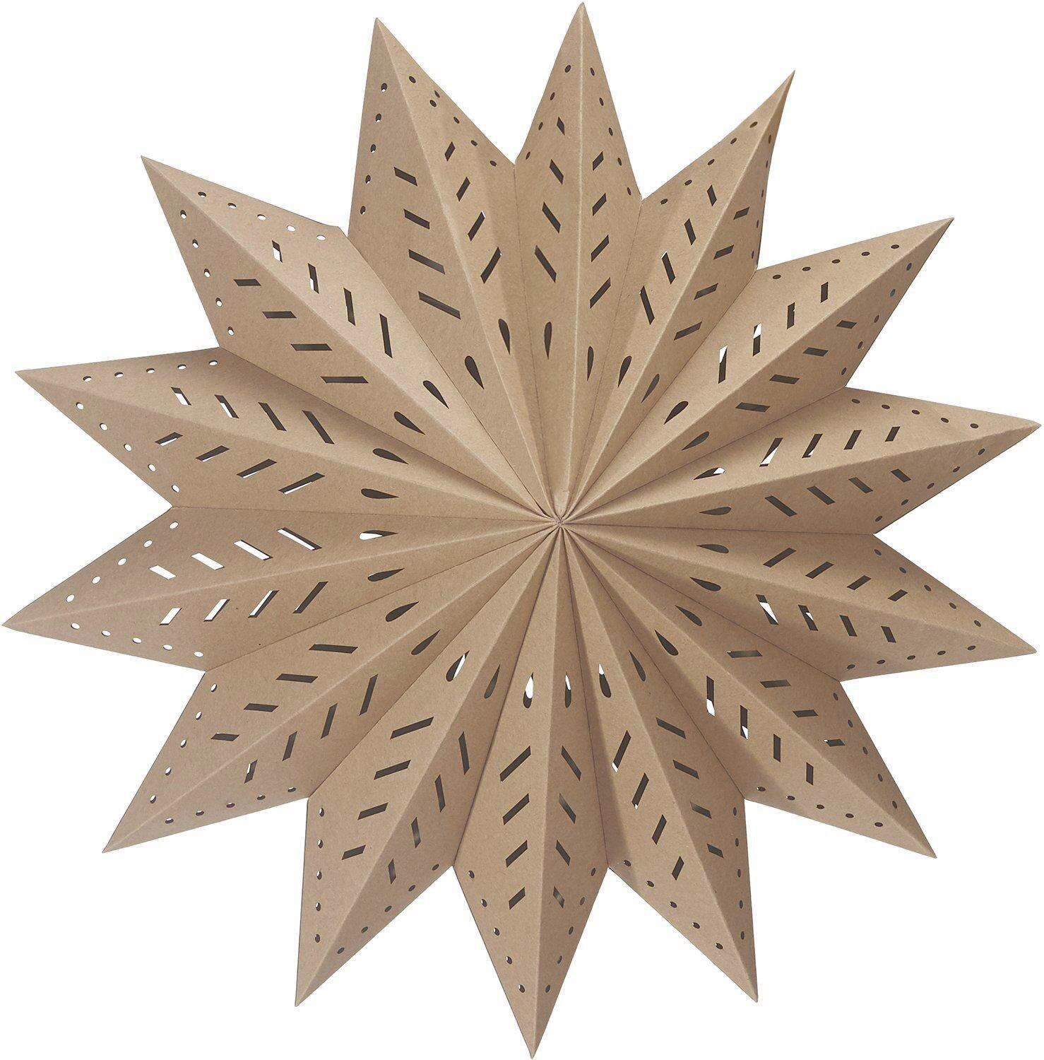 LEUCHTENSCHIRM - Braun, KONVENTIONELL, Papier (50cm)