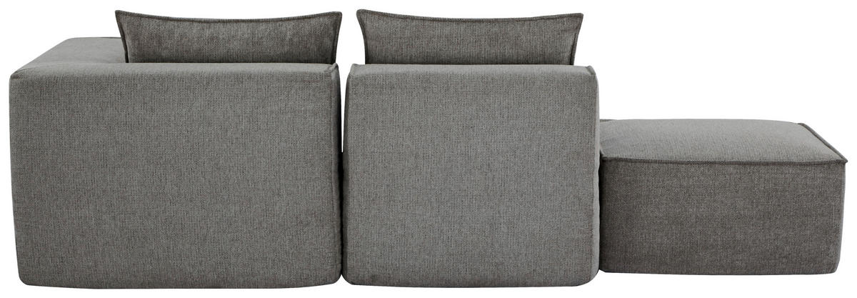 SOFAELEMENT Webstoff Taupe  - Taupe/Weiß, Design, Kunststoff/Textil (90/80/90cm) - Carryhome