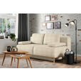 BOXSPRINGSOFA Carla  mit Stoffauswahl, Rücken echt Beige  - Beige, Design, Holz/Textil (203/97/107cm) - Dieter Knoll