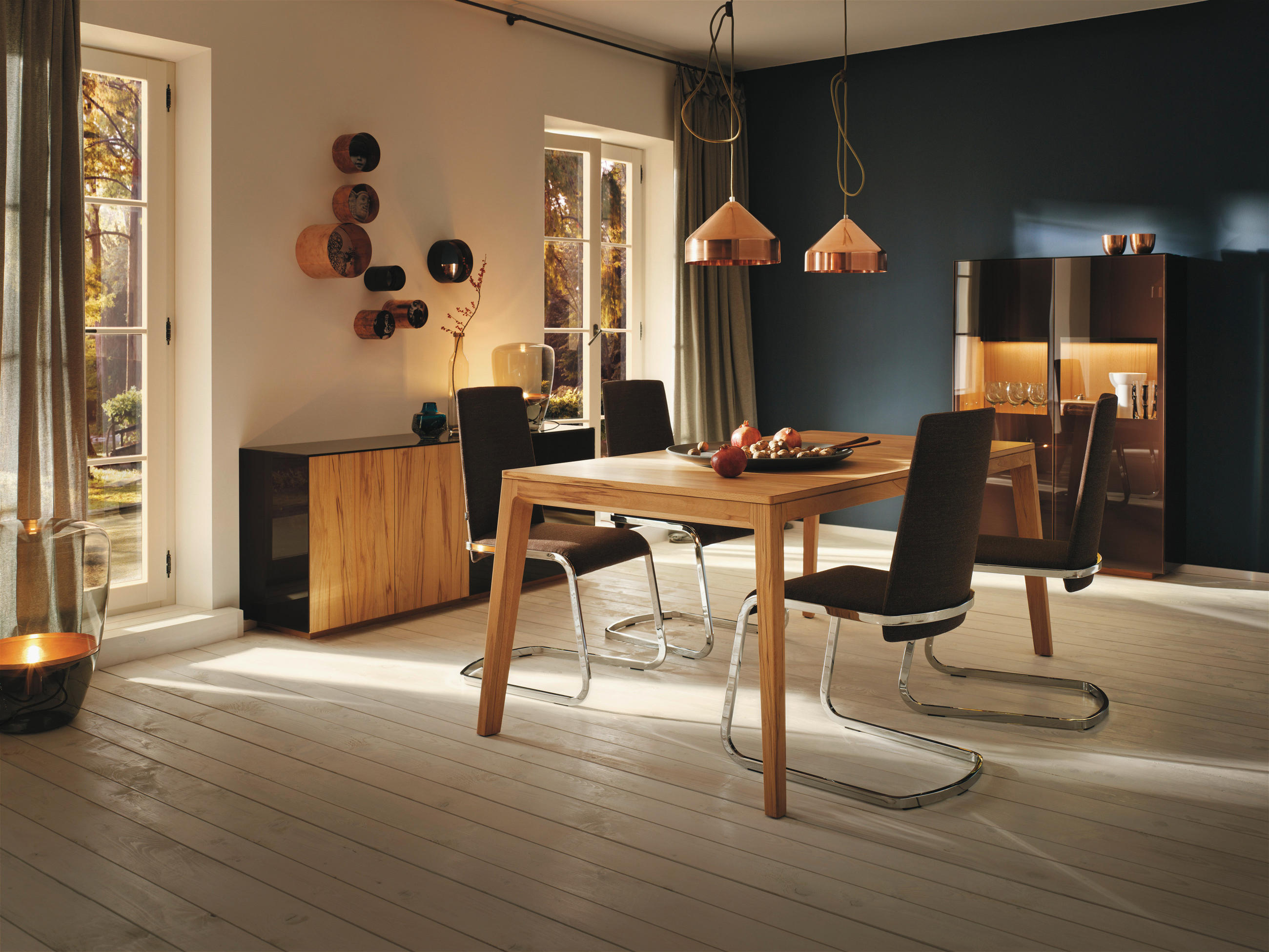 ESSTISCH in Holz 200(300)/100/75 cm  - Kernbuche, Design, Holz (200(300)/100/75cm) - Team 7