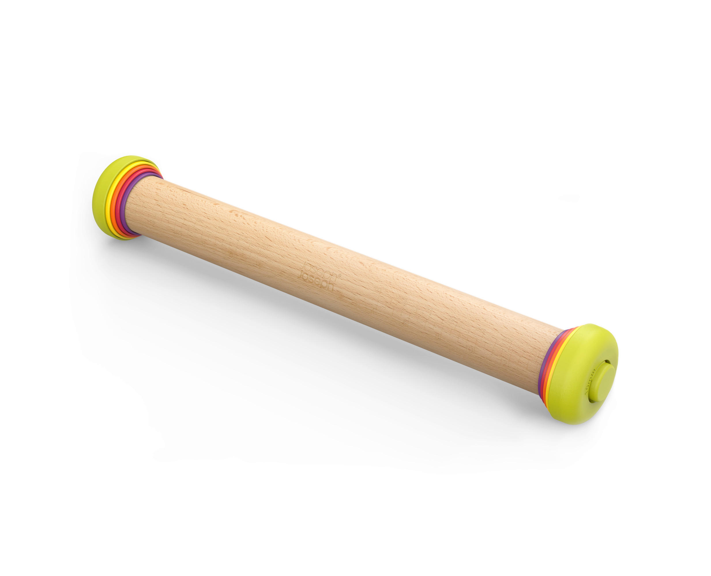 VALJARČEK ZA PEKAČ - svetlo rjava/večbarvno, Basics, umetna masa/les (42/6,4cm) - Joseph Joseph