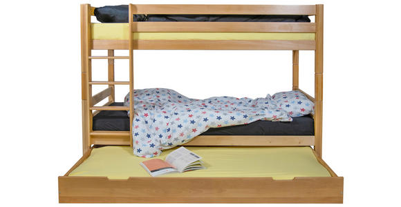 BETTSCHUBKASTEN Buchefarben  - Buchefarben, KONVENTIONELL, Holz/Holzwerkstoff (90/17,5/195cm) - Linea Natura