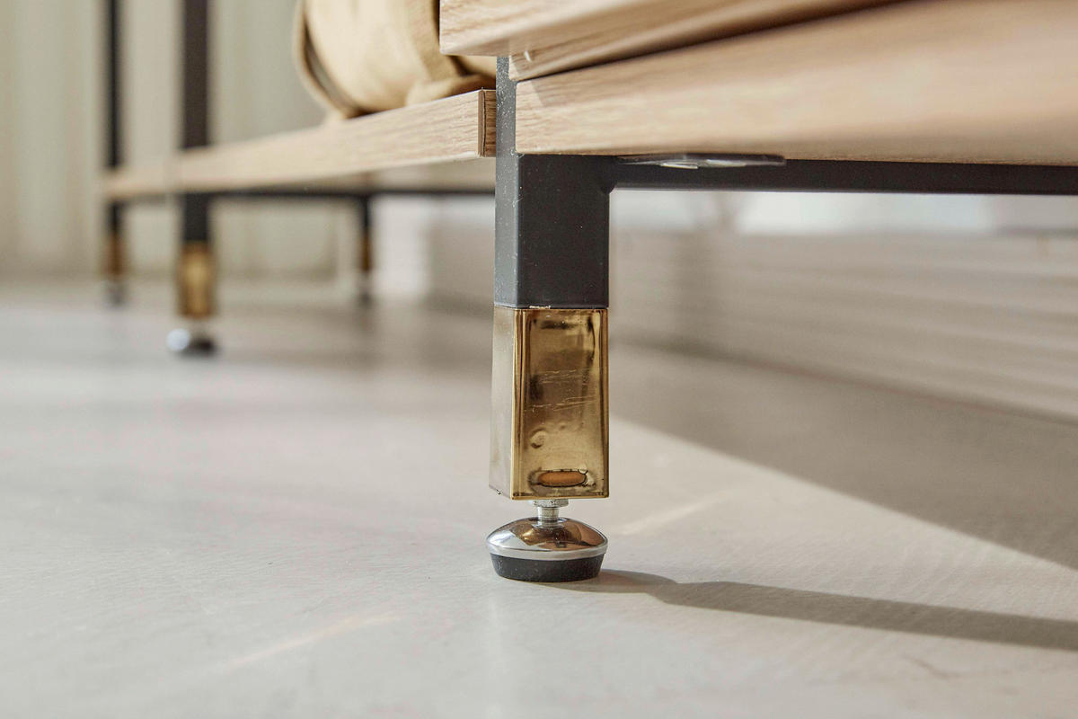 STEGHYLLA i 42,5/210/30 cm naturfärgad, svart  - svart/naturfärgad, Design, metall/trämaterial (42,5/210/30cm) - Livetastic