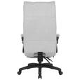 CHEFSESSEL Teddystoff Hellgrau - Hellgrau/Schwarz, Design, Kunststoff/Textil (64,5/112/120/65cm) - Carryhome