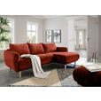 HOCKER Flachgewebe Rostfarben  - Rostfarben, KONVENTIONELL, Holz/Textil (88/49/62cm) - Carryhome