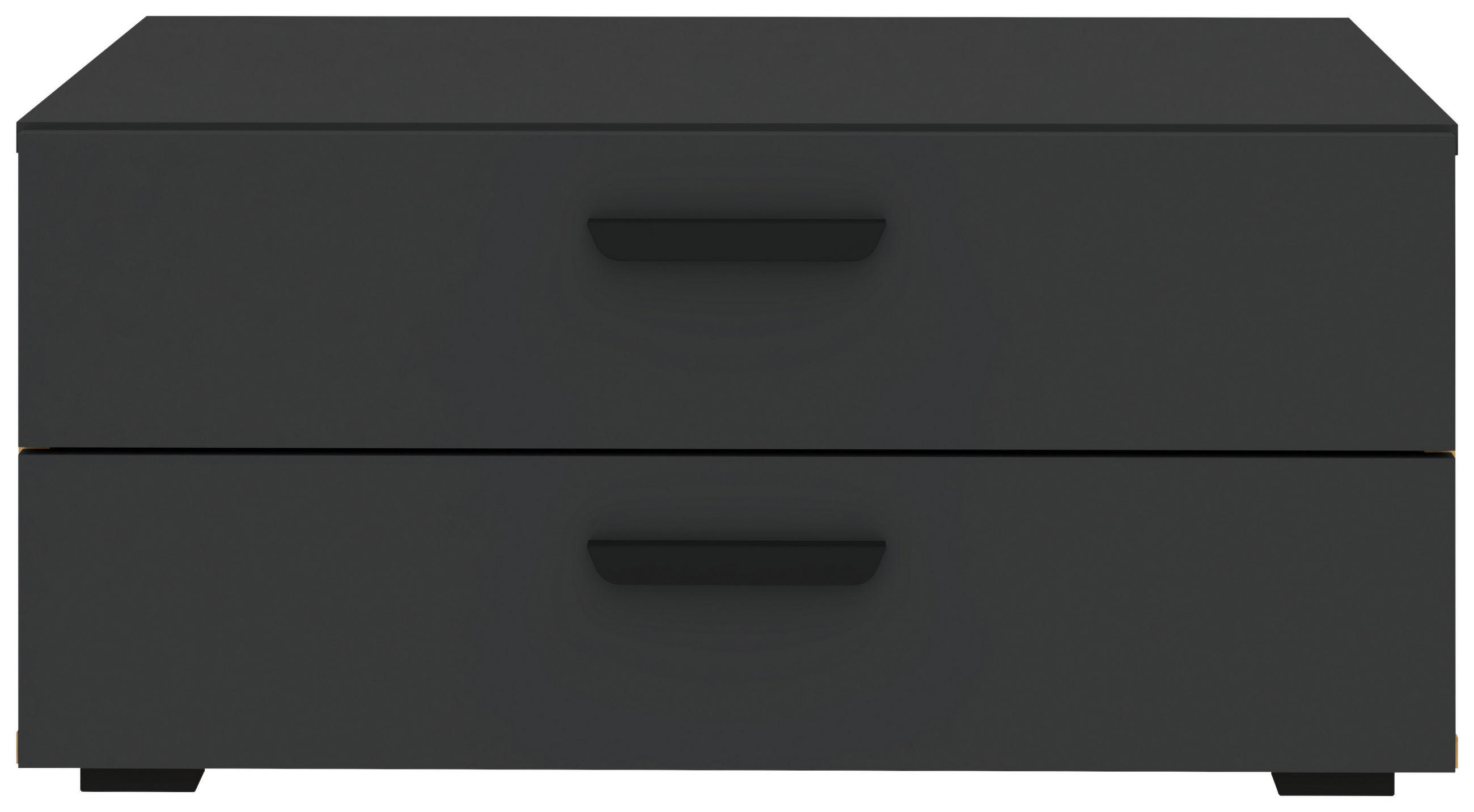 SCHUBLADENBOX - Anthrazit, KONVENTIONELL, Holzwerkstoff (74/35/51,6cm) - Carryhome