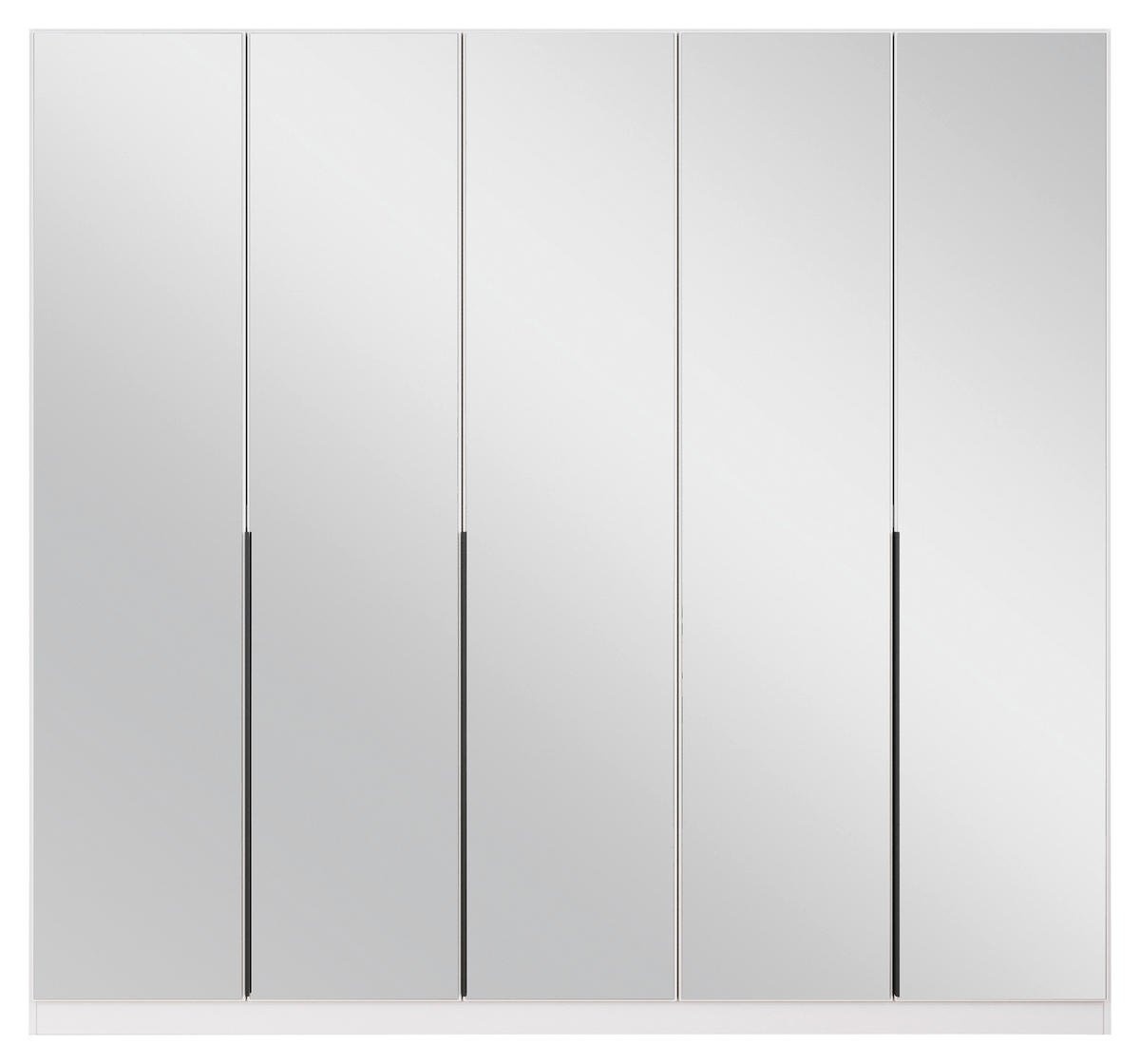 DREHTÜRENSCHRANK in Weiss  - Weiss/Grau, Modern, Holzwerkstoff/Metall (226/210/54cm) - Rauch Möbel