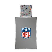 JUGENDBETTWÄSCHE NFL Renforcé 135/200 cm  - Grau, Design, Textil (135/200cm) - Herding