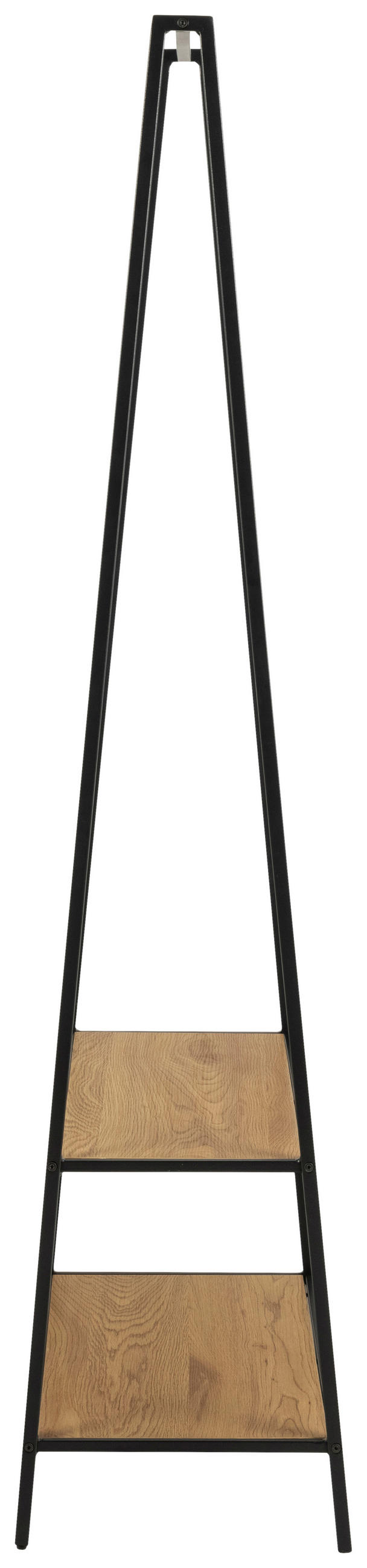 GARDEROBENSTÄNDER in Schwarz, Wildeiche 77/165/37 cm   - Wildeiche/Schwarz, Trend, Holzwerkstoff/Metall (77/165/37cm)
