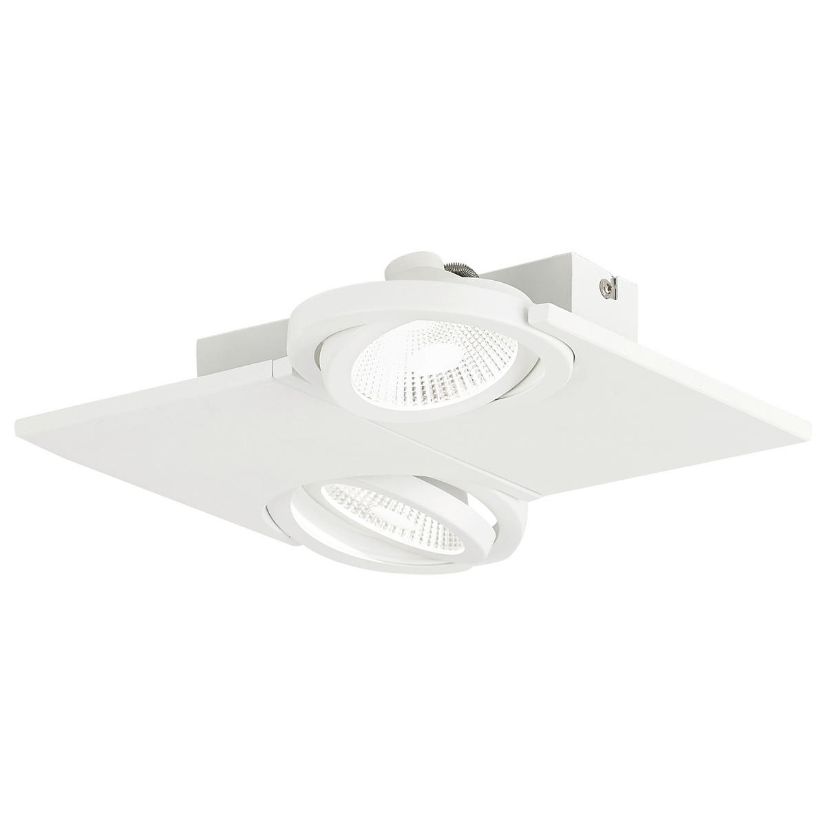 LED-DECKENLEUCHTE 28/28/6 cm   - Weiß, KONVENTIONELL, Glas/Metall (28/28/6cm) - Eglo
