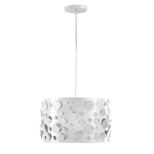 ZÁVESNÉ SVIETIDLO, 40/90 cm  - biela, Design, kov (40/90cm)