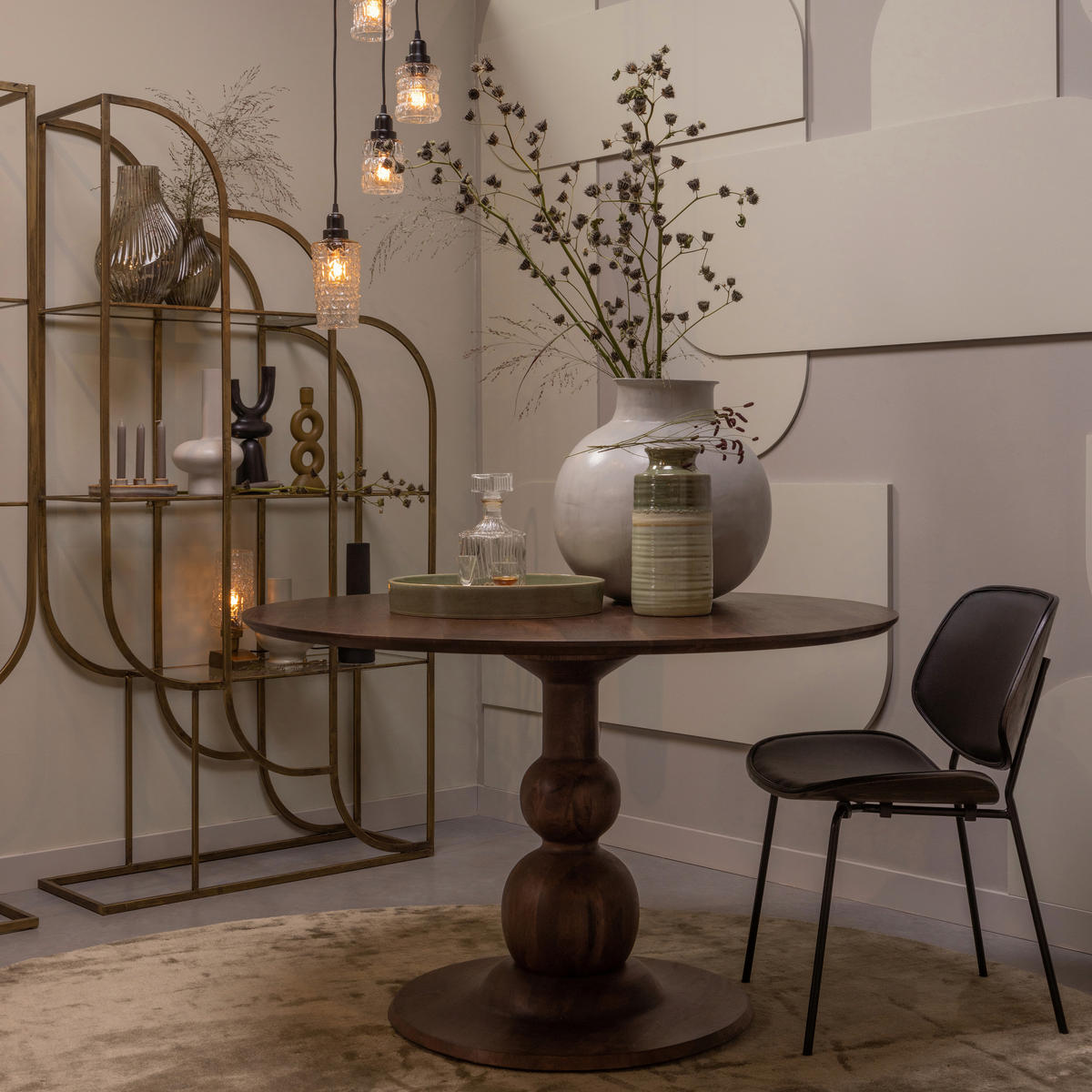 STUHL-SET 2 Stück  in Eisen Lederlook  - Schwarz, MODERN, Holz/Textil (49/80/57cm) - Livetastic