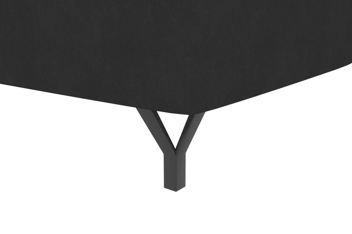 BOXSPRINGBETT 180/200 cm  in Anthrazit  - Anthrazit/Schwarz, Konventionell, Textil/Metall (180/200cm) - Carryhome