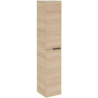 HOCHSCHRANK 30/162/31,8 cm  - Eichefarben/Schwarz, MODERN, Glas/Holzwerkstoff (30/162/31,8cm) - Voleo