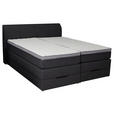 BOXSPRINGBETT 180/200 cm  in Anthrazit  - Anthrazit, KONVENTIONELL, Textil (180/200cm) - Carryhome