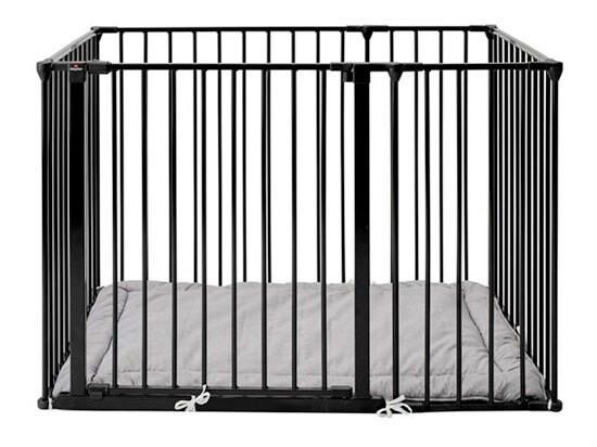 LAUFGITTER OLAF  - Schwarz, Basics, Metall (102/70,5cm) - Baby Dan