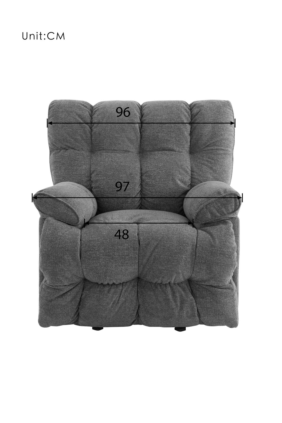 RELAXSESSEL LYSSO Mikrofaser    - Taupe/Schwarz, Design, Textil/Metall (97/99/102-161cm) - P & B