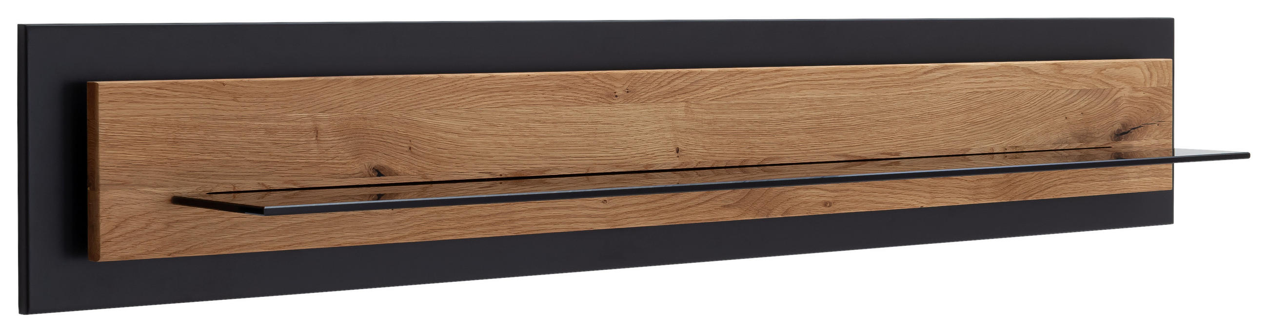 WANDBOARD in 150/26/23 cm Wildeiche  - Wildeiche, Design, Glas/Holz (150/26/23cm) - MID.YOU