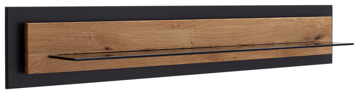 WANDBOARD in 150/26/23 cm Wildeiche  - Wildeiche, Design, Glas/Holz (150/26/23cm) - MID.YOU